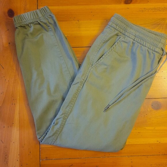 GAP Women's Cotton Twill Elastic Waist Jogger (Lt. Olive) - Size M - Picture 4 of 10